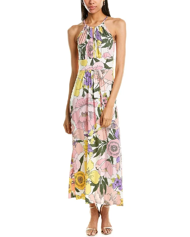 Vintage inspired maxi dress-London Times Morris Maxi Dress