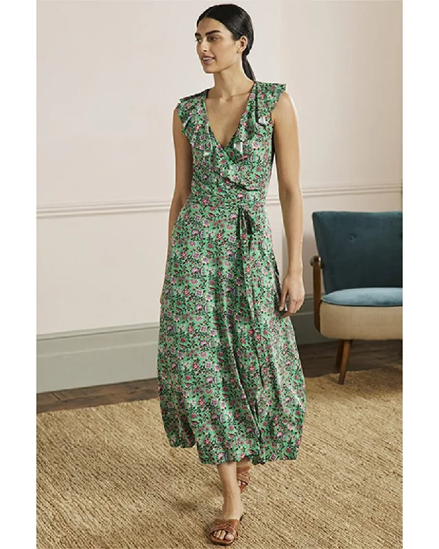 Maxi dress with bow detail-Boden Saskia Wrap Jersey Maxi Dress