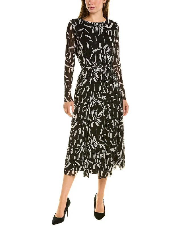 Funky flair midi dress-Anne Klein Mesh Midi Dress