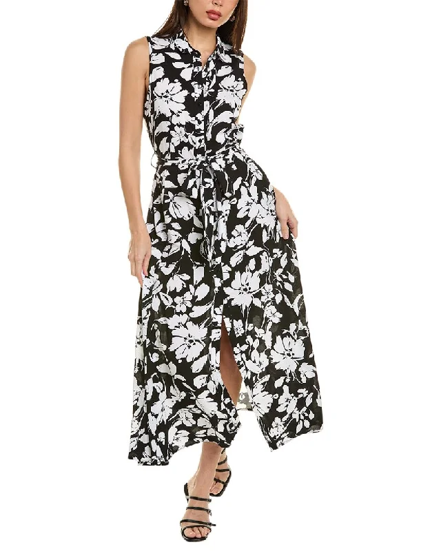 Animal print maxi dress-Ellen Tracy Maxi Shirtdress