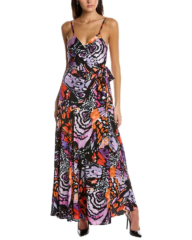 Maxi dress with cut-outs-Hutch Alden Maxi Wrap Dress