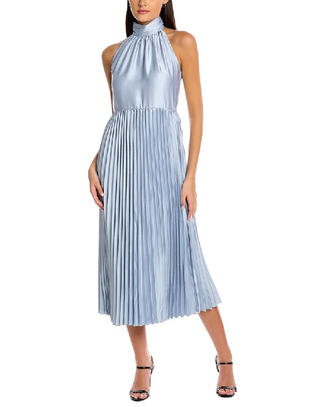 Maxi dress with shirred bodice-Taylor Pleated Maxi Dress