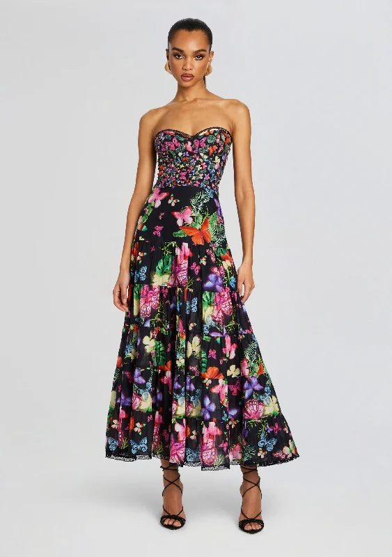 Maxi dress with tulip skirt-Danny Long Dress