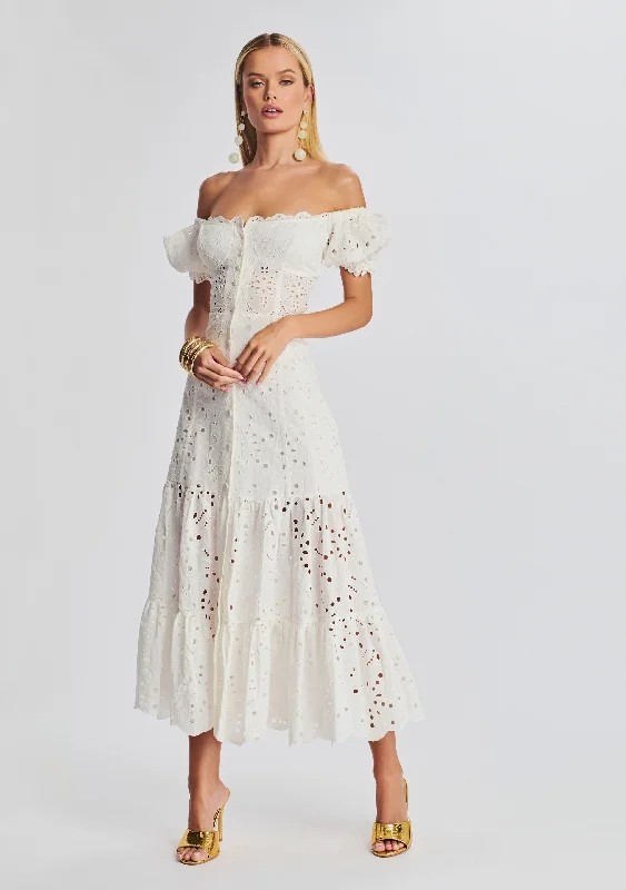 Maxi dress with floral motifs-Lana Long Dress