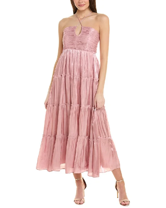 Maxi dress with bubble hem-REVERIEE East Maxi Dress