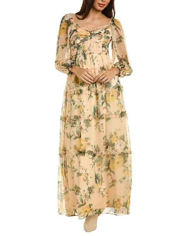 Tie-waist maxi dress-O.P.T. Ada Maxi Dress