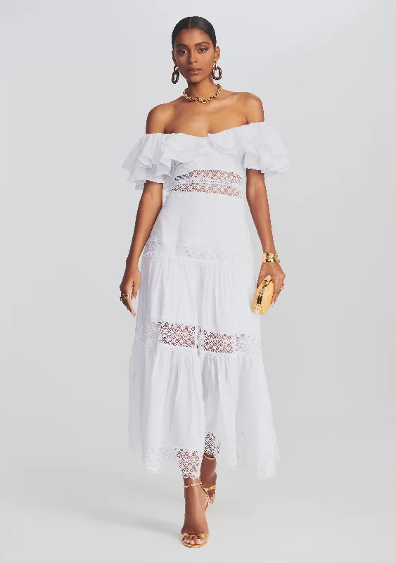 Embroidered maxi dress-Florence Long Dress