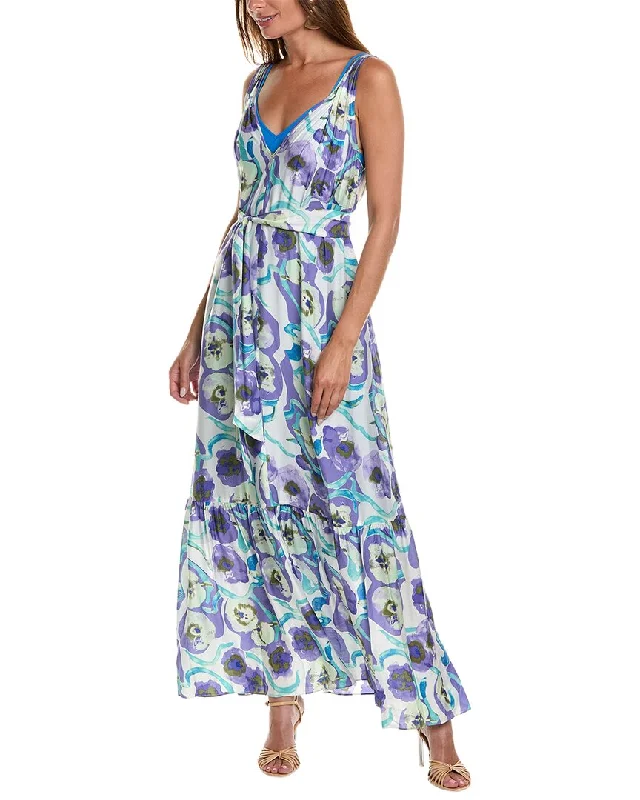 Maxi dress with tiered layers-Diane von Furstenberg Jodie Silk-Blend Maxi Dress