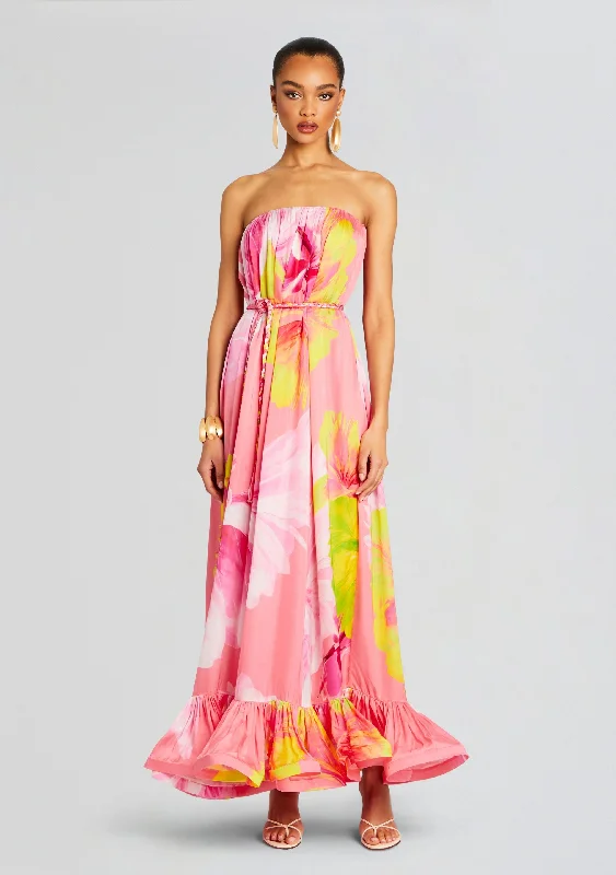 Maxi dress with bold prints-Mina Long Dress