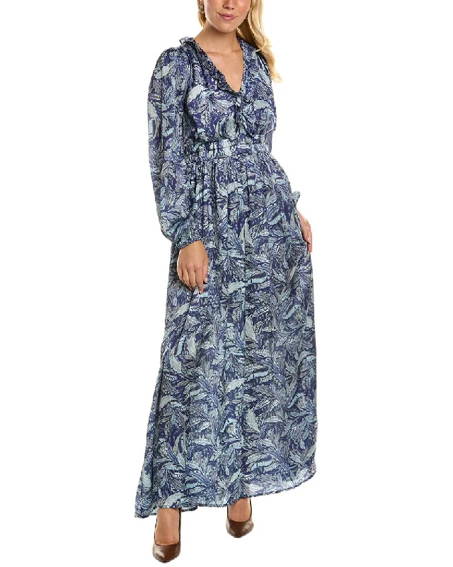 Summer maxi dress-Mirabel Blouson Sleeve Maxi Dress