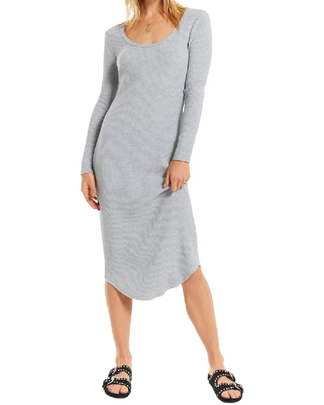 Effortless midi dress-Z SUPPLY Zoey Waffle Midi Dress