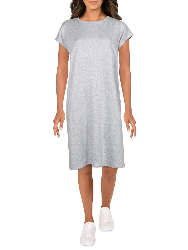 Youthful look midi dress-Womens Comfy Midi T-Shirt Dress