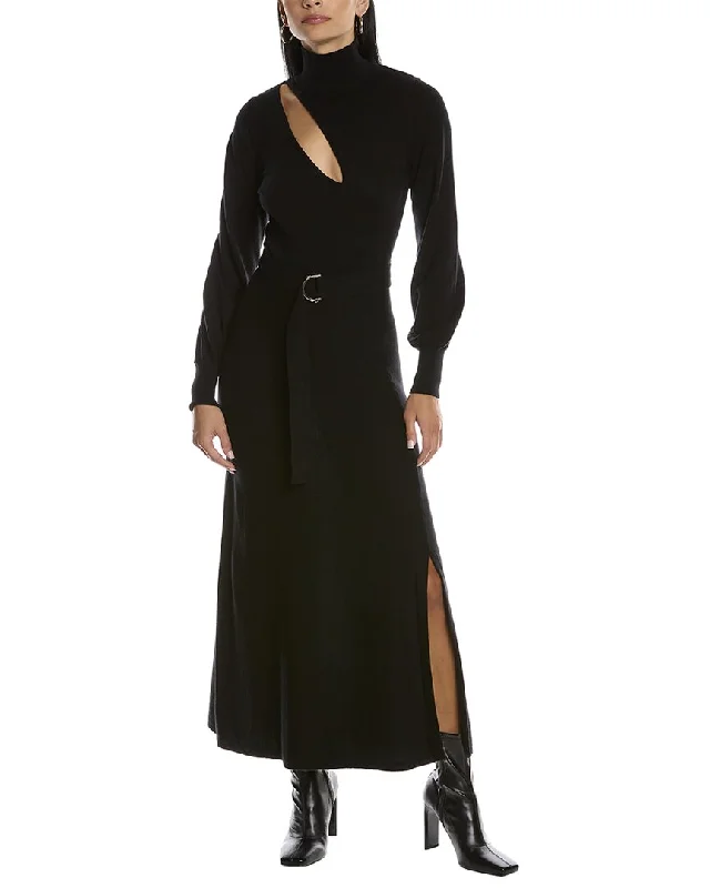 Wrap midi dress-Nicholas Aga Wool-Blend Midi Dress