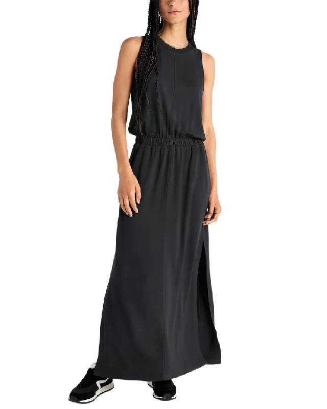 Casual striped maxi dress-Splendid Eco Supersoft Ankle Maxi Dress