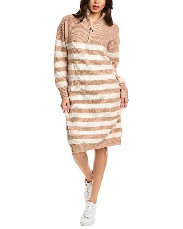 Animal motif midi dress-ANNA KAY Wool-Blend Midi Dress