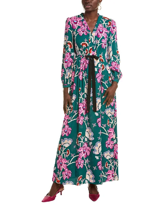 Maxi dress with shirred bodice-Diane von Furstenberg Lilo Maxi Dress