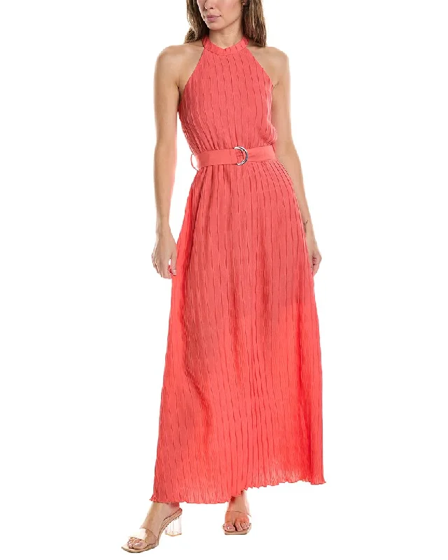 Maxi dress with fringe details-MARION Textured Maxi Dress