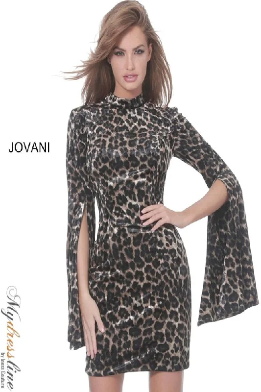 Layered mini dress-Jovani 04889