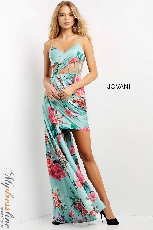 Cape mini dress-Jovani 08523