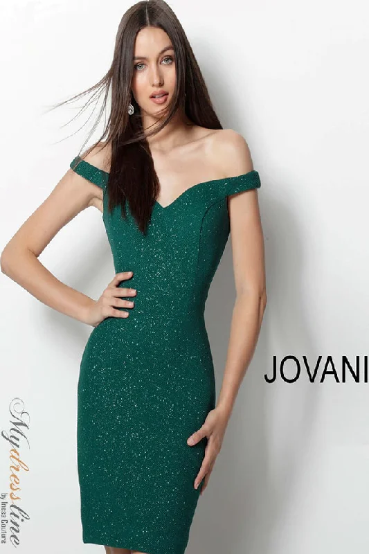 Blouson mini dress-Jovani 61623