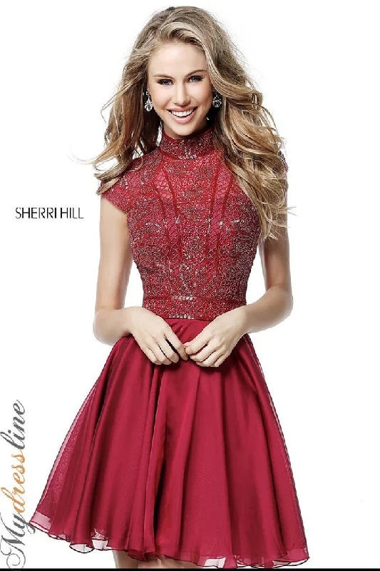 Casual mini dress-Sherri Hill 51291