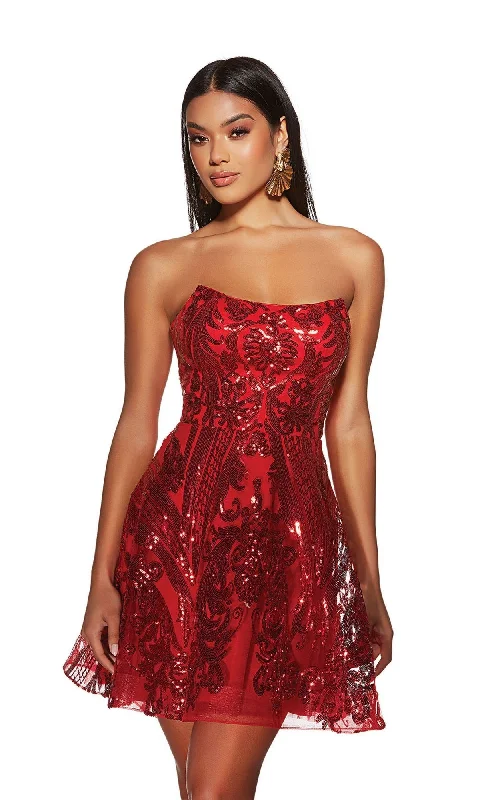 Cocktail dress with beading-Alyce Short Party Dress 3773