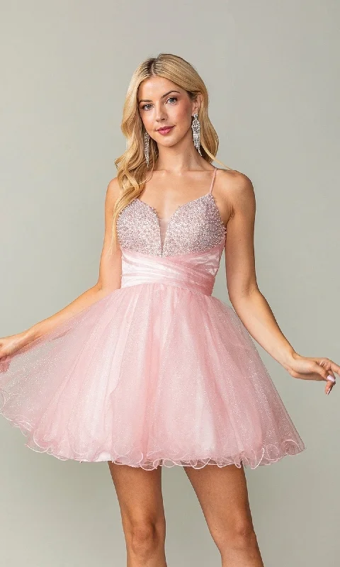 Simple cocktail dress-Dancing Queen Short Party Dress 3385