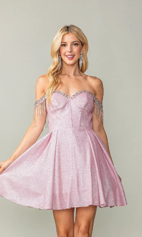 Sweetheart neckline cocktail dress-Dancing Queen Short Party Dress 3392