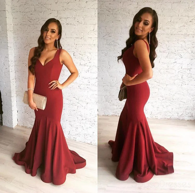 Empire waist elegant maxi dress-Sexy Deep V Neckline Mermaid Evening Prom Dresses, Long Backless Sexy Party Prom Dress, Custom Long Prom Dresses, Cheap Formal Prom Dresses, 17127